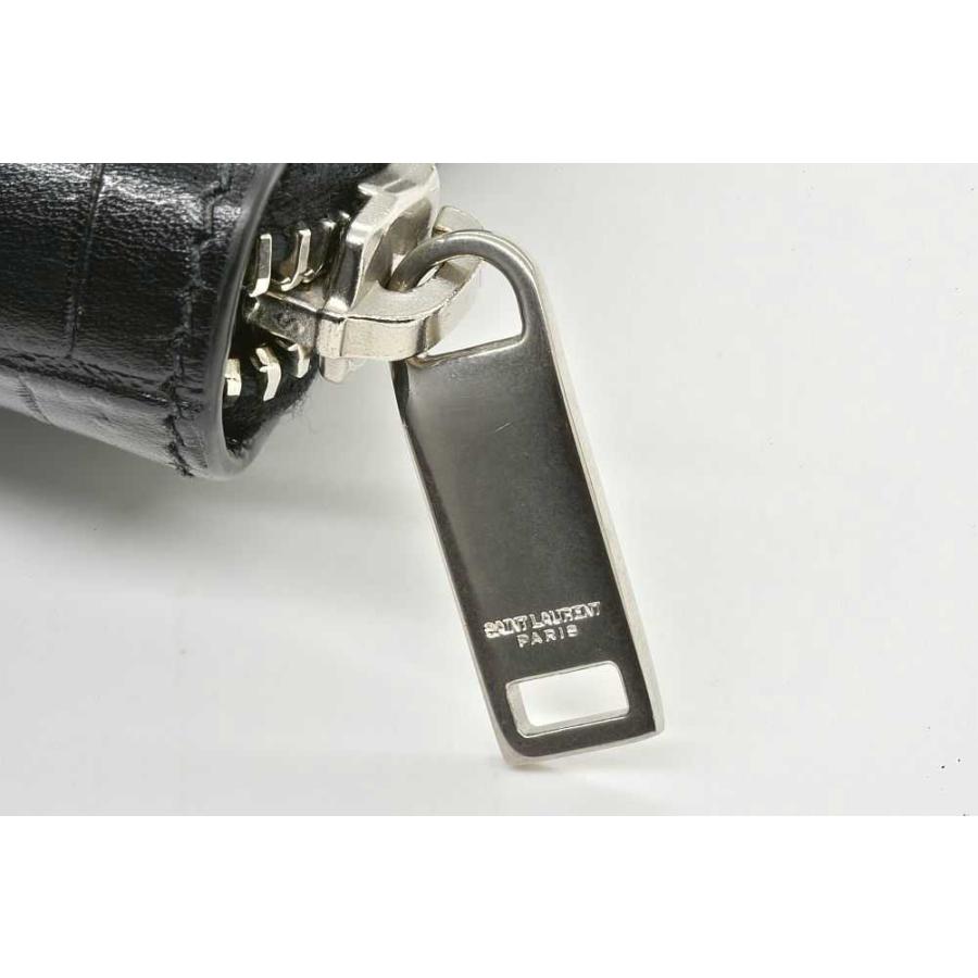 SAINT LAURENT サンローラン パリ ファスナー付きコインパース 小銭入 コインケース クロコ型押し ブラック 506522 :  駅南やまご質店 - 通販 - Yahoo!ショッピング
