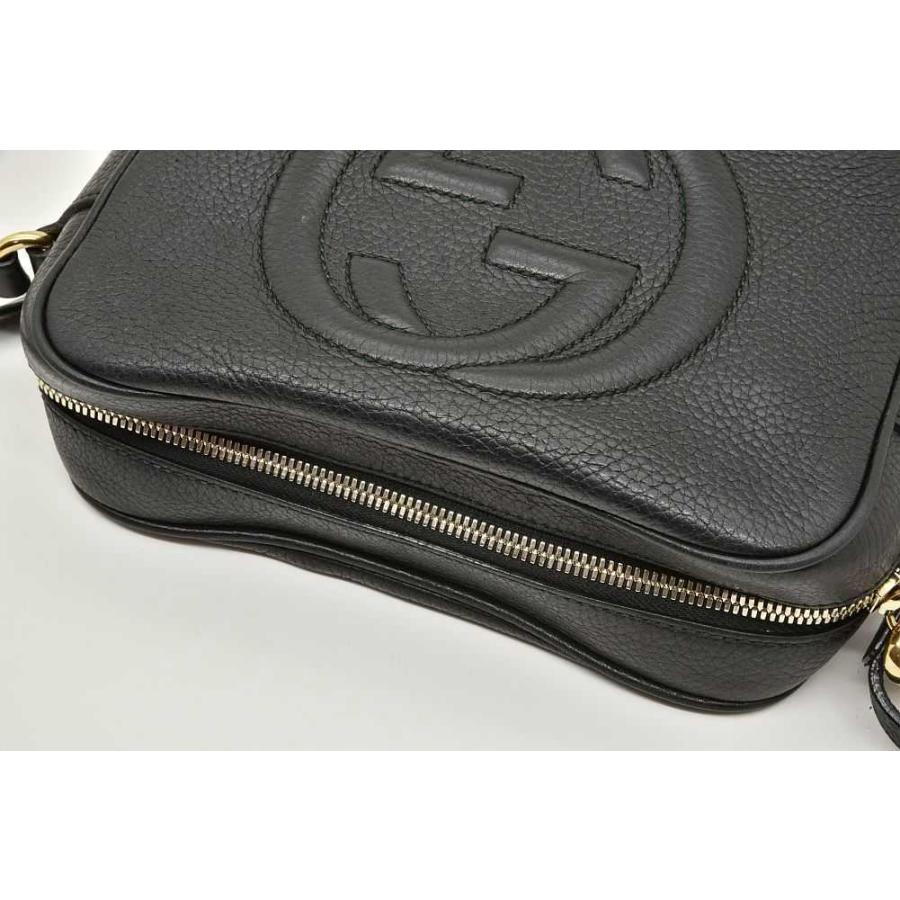 GUCCI ブラック レザーボディバッグ GUCCI（グッチ） バッグ レディース ジャンボGG ミニショルダーバッグ