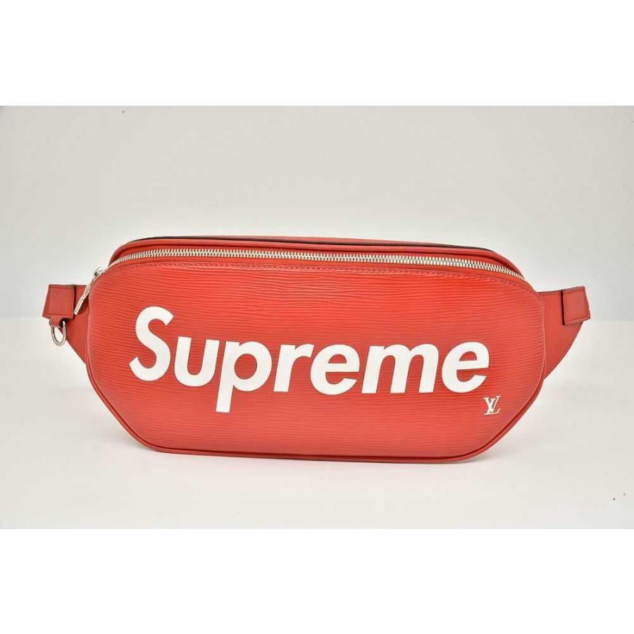 ルイヴィトン LOUIS VUITTON ボディバッグ エピ LV×Supremeコラボ バムバッグ M53418 レッド ルイヴィトンバムバッグ LV×Supremeコラボ 14127 赤 ユニセックス