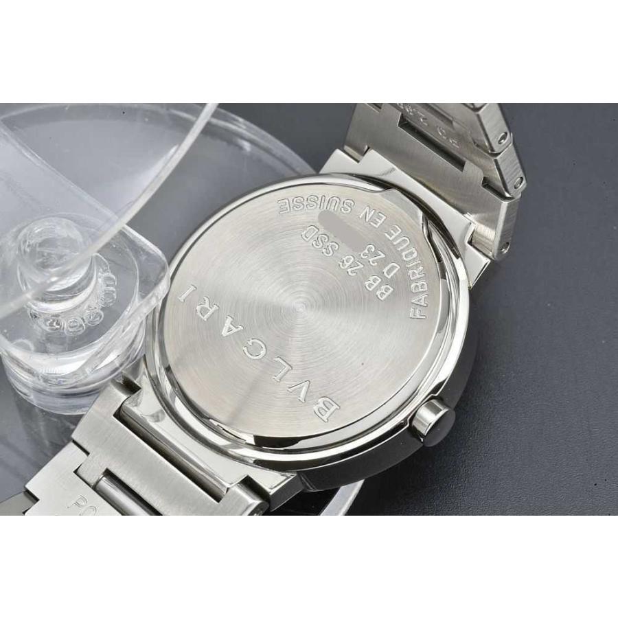 BVLGARI BB26SSD 腕時計　シルバー　ブラック文字盤　レディース ブルガリ・ブルガリ ブルガリ BB26SSD ブルガリブルガリ ブラック