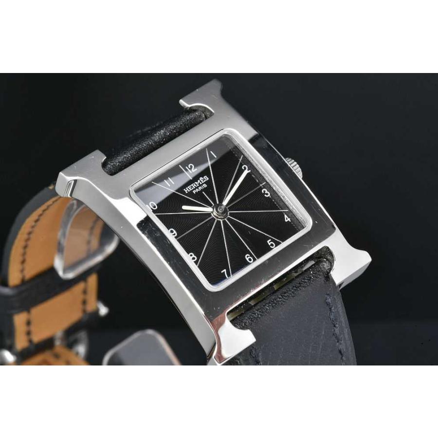 H Watch エルメス HH1.210 Hウォッチ レディース SS/レザー クォーツ