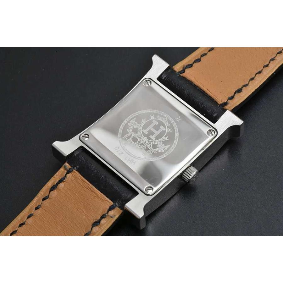H Watch エルメス HH1.210 Hウォッチ レディース SS/レザー クォーツ