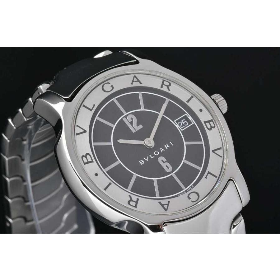 送料関税無料 ソロテンポ St35bssd ブルガリ ブラック 黒文字盤 St35s クォーツ Ss ボーイズ 35mm 腕時計 Www Mobilite Fr Sodexo Com