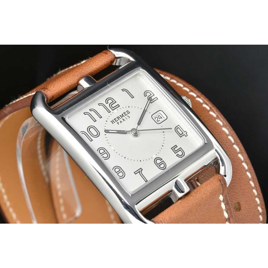Cape Cod エルメス CC2.710 ケープコッド ドゥブルトゥール SS/レザー