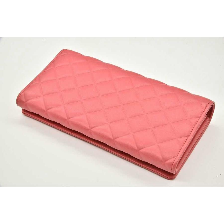 CHANEL（シャネル） ココマーク レザー ロング フラップウォレット 二 