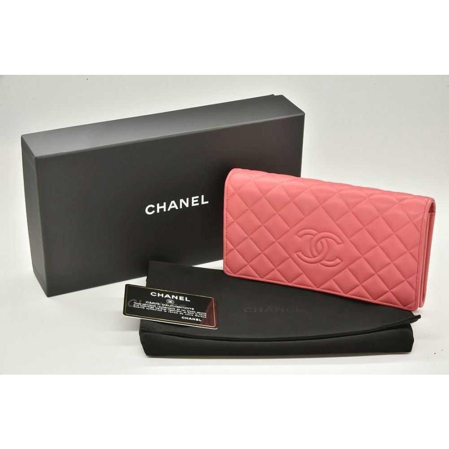 CHANEL（シャネル） ココマーク レザー ロング フラップウォレット 二
