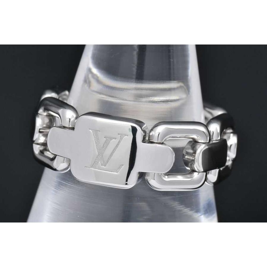 ヴィトン バーグチェーン アトラクション リング K18WG ホワイト  