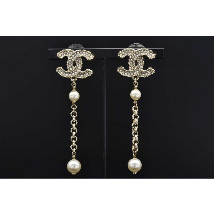 ココマーク パール ピアス CHANEL シャネル ピアス ココマーク CCマーク イヤリング パール