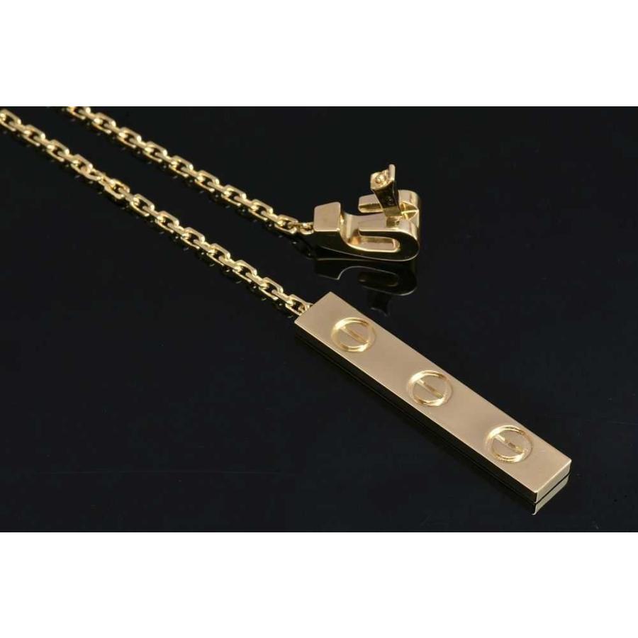 LOVE（Cartier） カルティエ ラブ Yシェイプ ネックレス K18YG