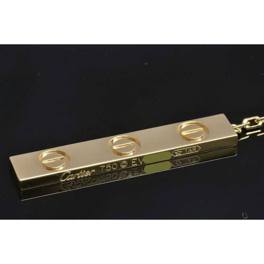 Y♡Cartier ゴールド ネックレス 専用ケース付き LOVE（Cartier） カルティエ ラブ Yシェイプ ネックレス K18YG