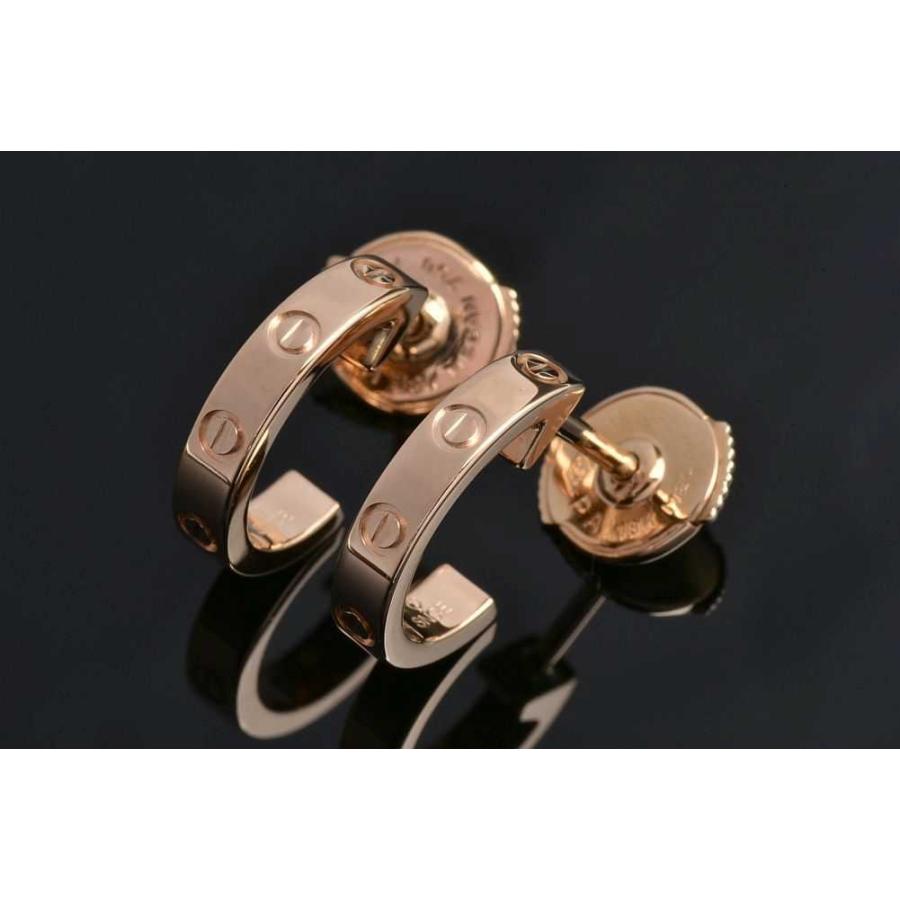 カルティエ ラブ イヤリング ピアス K18PG ピンクゴールド B8029000  