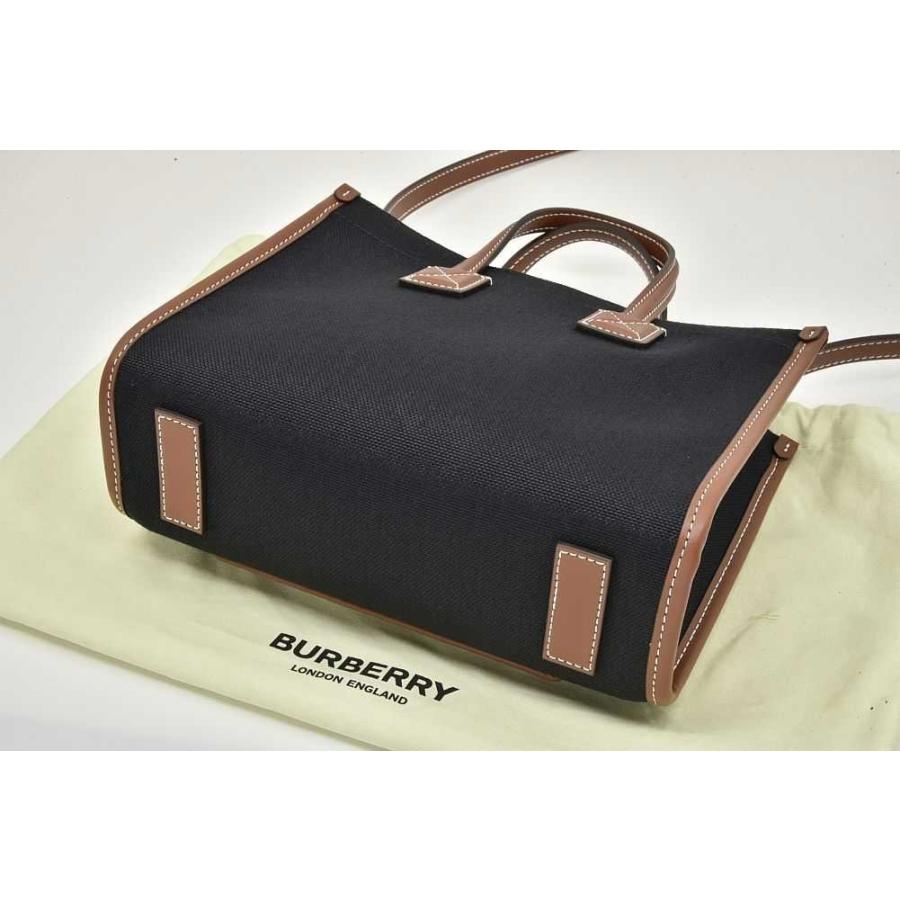 BURBERRY（バーバリー） ツートン キャンバス&レザー ミニ 