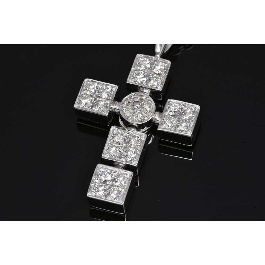 BVLGARI（ブルガリ） ルチア ラテンクロス ダイヤモンド ペンダント 