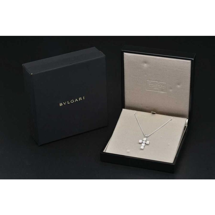 BVLGARI（ブルガリ） ルチア ラテンクロス ダイヤモンド ペンダント 