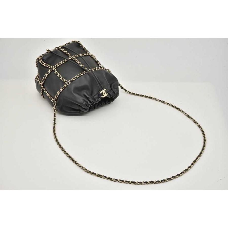 CHANEL シャネル ラムスキン ココマーク バケット 巾着チェーン CHANEL シャネル ラムスキン ココマーク バケット 巾着チェーン