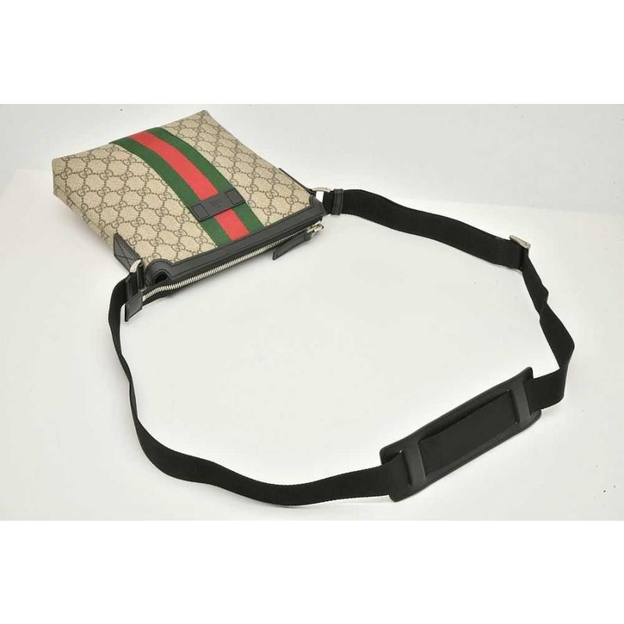 GUCCI（グッチ） GGスプリーム ショルダーバッグ ウェブストライプ