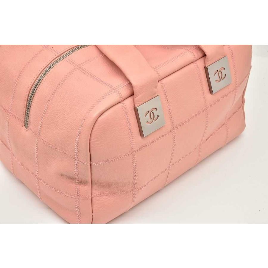 キャビアスキン シャネル ココマーク チョコバー ハンドバッグ