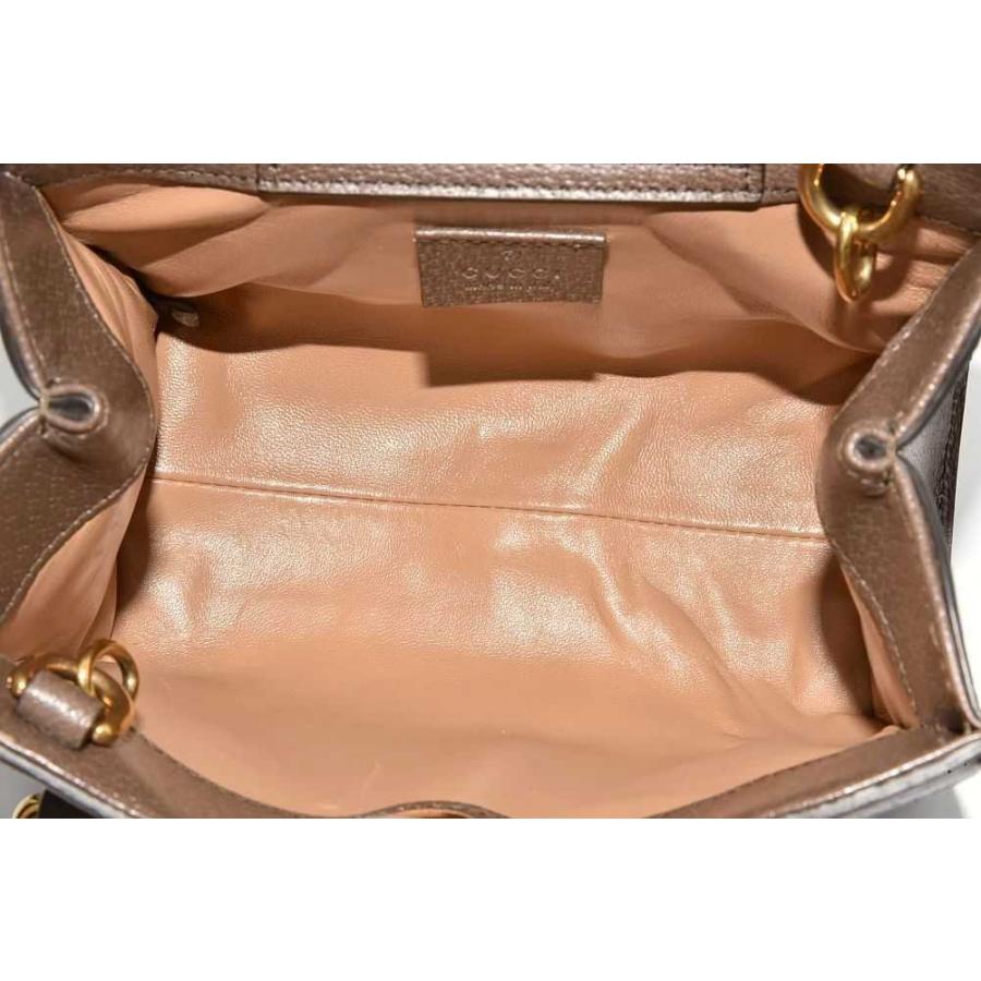 GUCCI グッチ ジャンボGG ダイアナ スモール 2way ハンドバッグ ショルダーバッグ ブラウン×ベージュ キャンバス×レザー 655661 ゴールド金具 GUCCI（グッチ） ジャンボGG ダイアナ スモール 2way ハンドバッグ