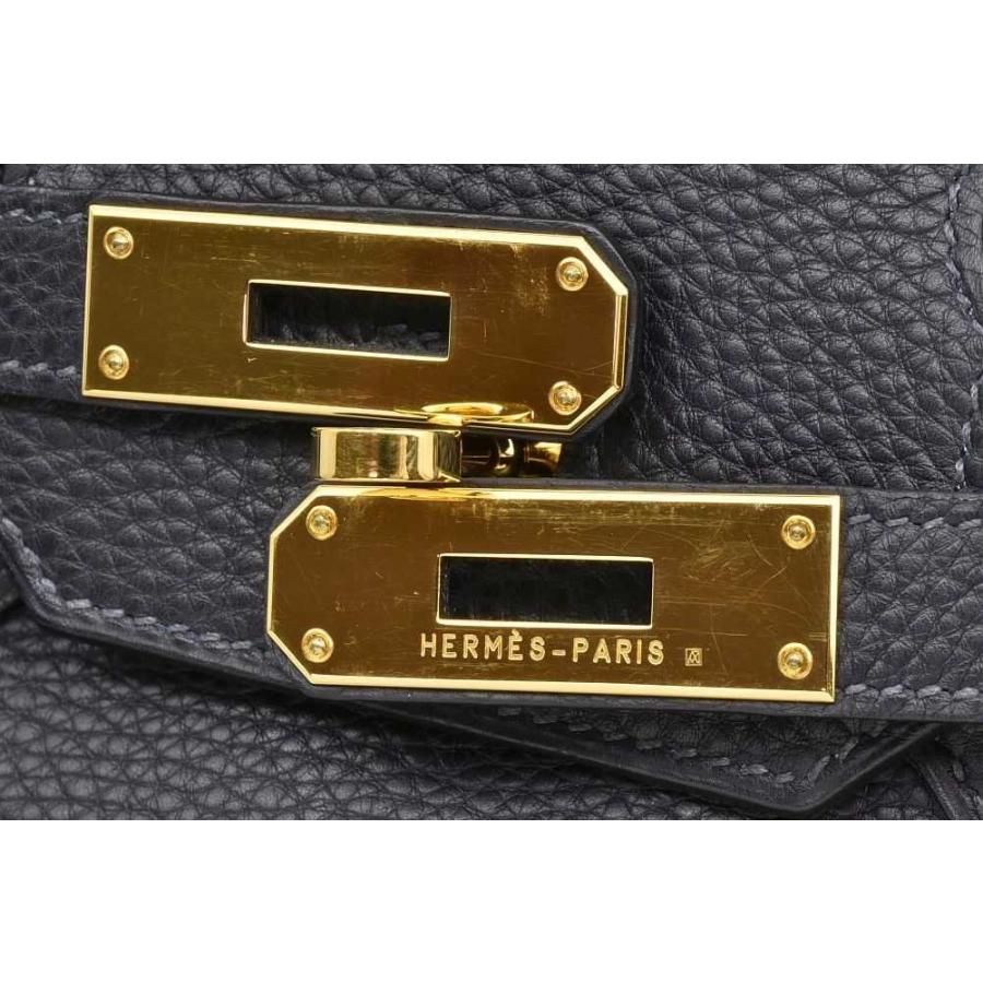 Birkin エルメス バーキン30 ハンドバッグ トゴ ネイビー系 ゴールド 