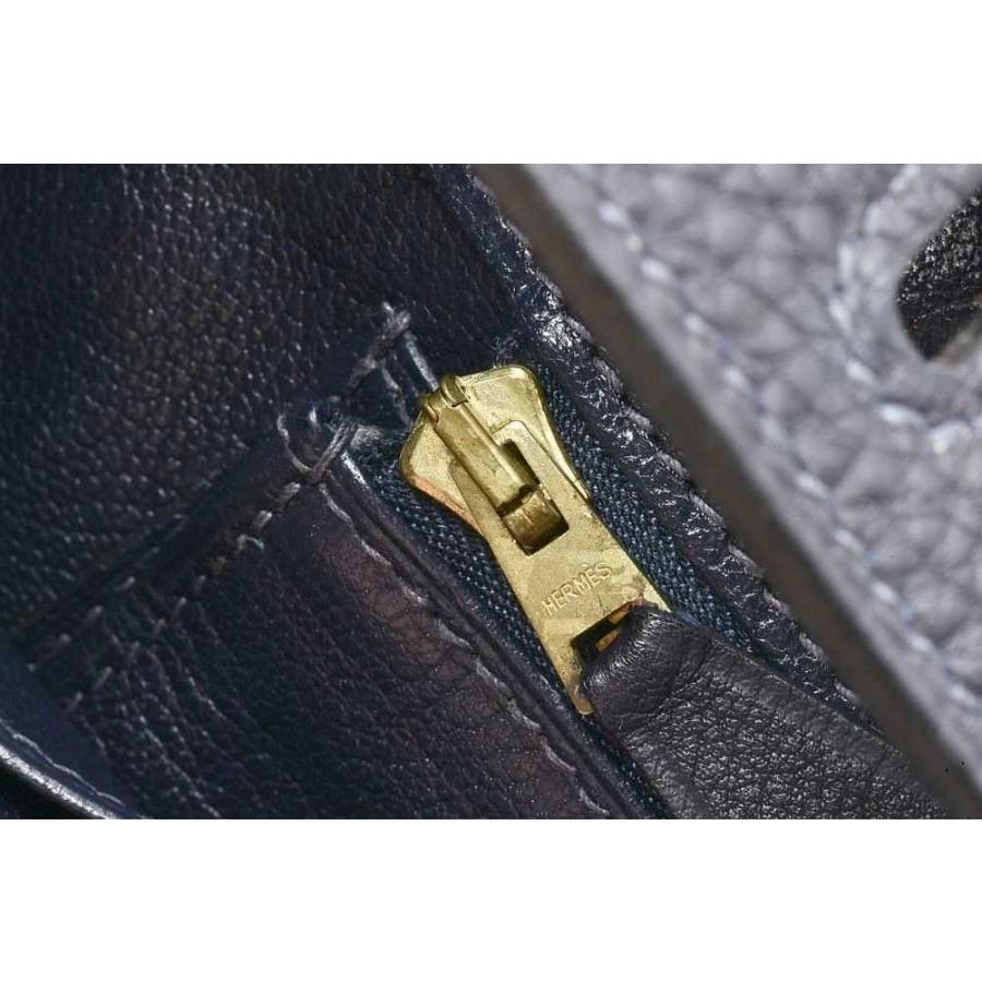 Birkin エルメス バーキン30 ハンドバッグ トゴ ネイビー系 ゴールド 