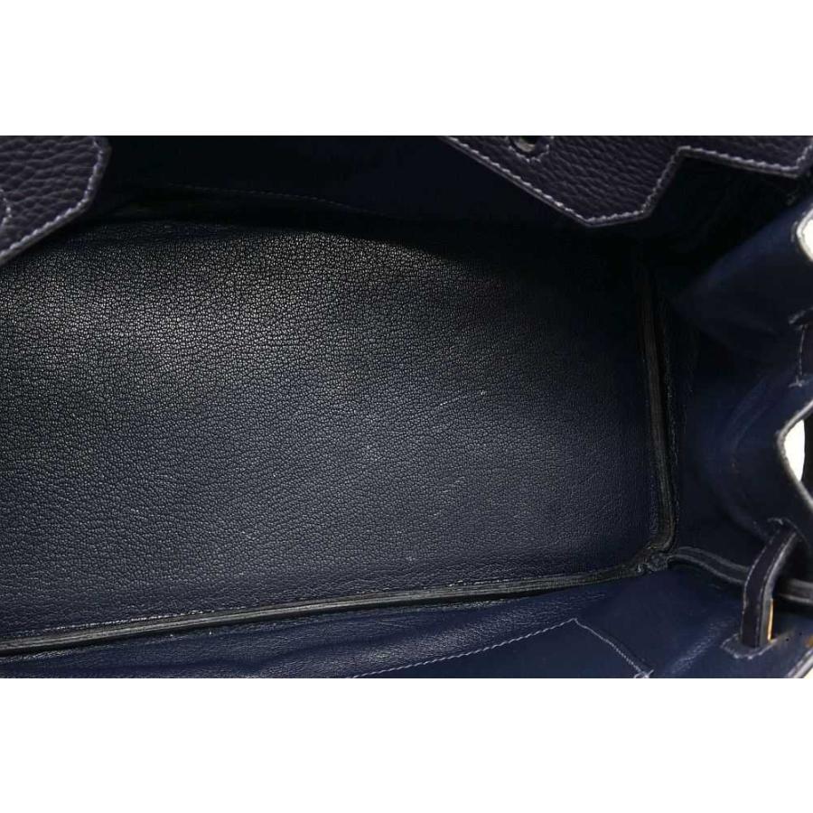 Birkin エルメス バーキン30 ハンドバッグ トゴ ネイビー系 ゴールド 