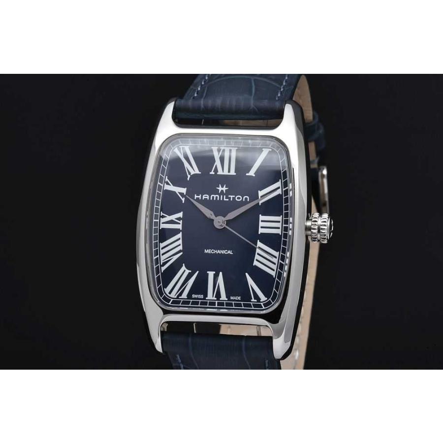 ハミルトン　ボルトン ネイビー オール純正 手巻き腕時計 H13519641 ハミルトンボルトン ネイビー オール純正 手巻き腕時計 H13519641