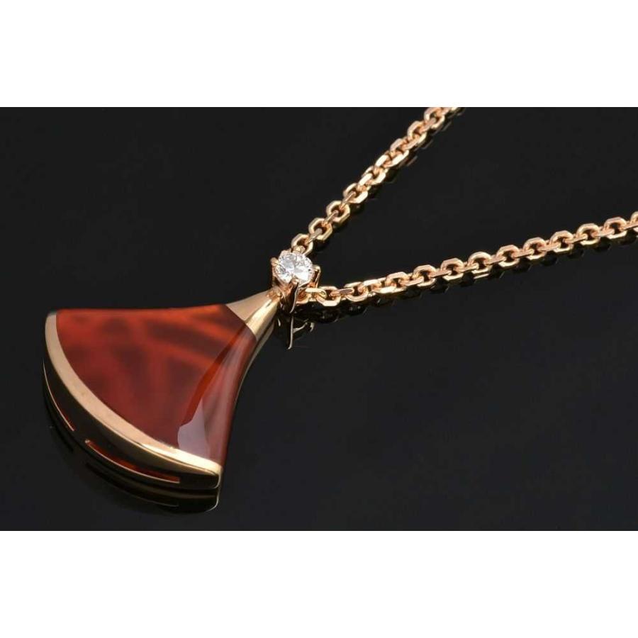 ディーヴァ ドリーム ブルガリ ネックレス カーネリアン 1Pダイヤ