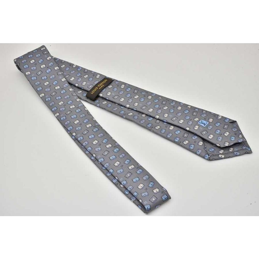 希少 ルイヴィトンマルティエ【ネクタイ】メンズ グレー モノグラム ヴィンテージ 中古・古着通販】LOUIS VUITTON (ルイ ヴィトン) モノグラム・フラワー