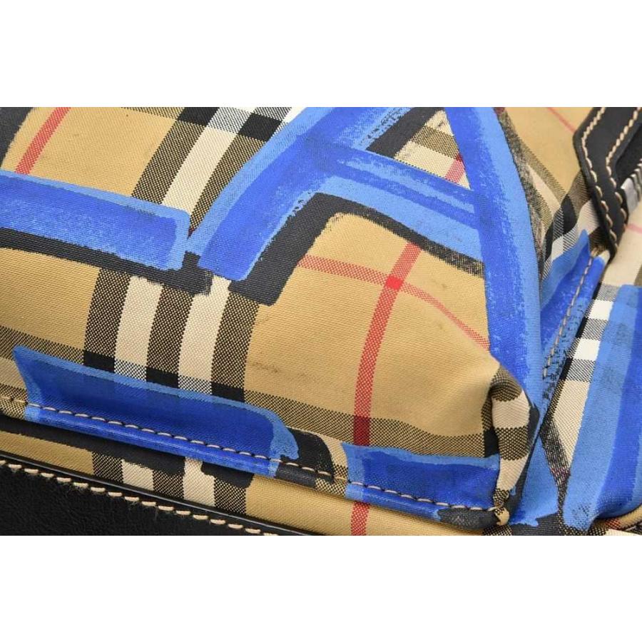 バーバリー BURBERRY リュック・デイパック ボーダー ブルー BURBERRY（バーバリー） ヴィンテージチェック グラフィティ バック