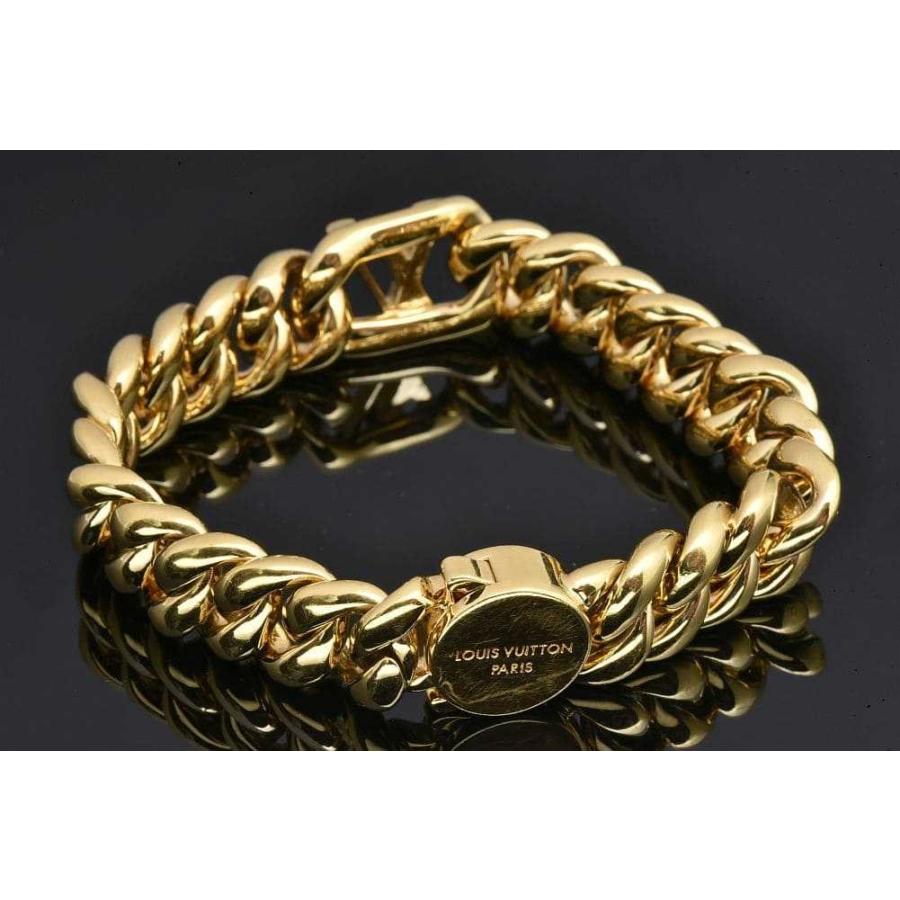 LOUIS VUITTON ヴィトン ブラスレ LV ゲット ドレスト チェーン