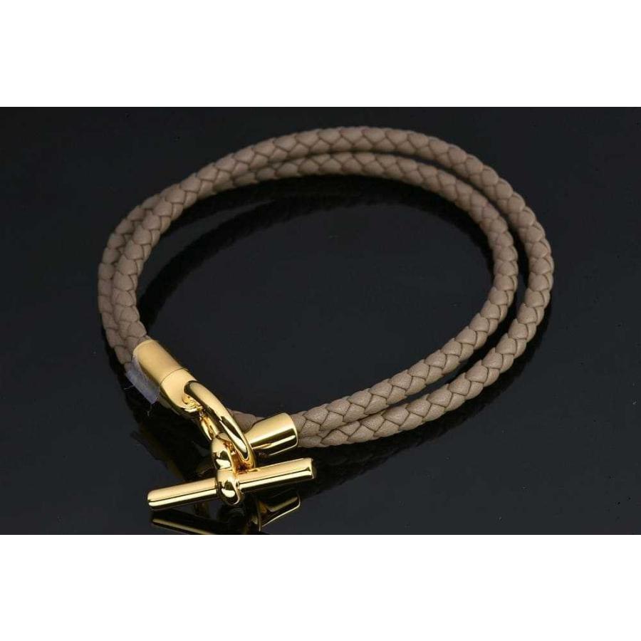 HERMES エルメス グレナン ドゥブルトゥール レザーブレスレット HERMES エルメス グレナン ドゥブルトゥール レザーブレスレット