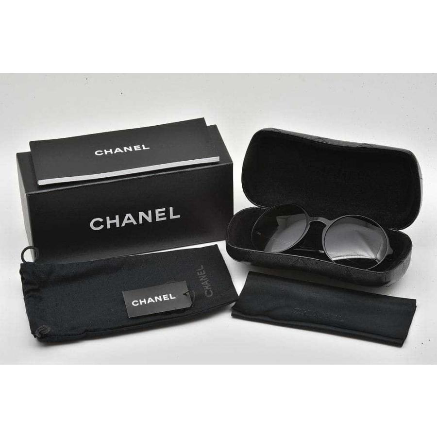 CHANEL シャネル ココマーク ラウンド サングラス ブラック CHANEL シャネル ココマーク ラウンド サングラス ブラック