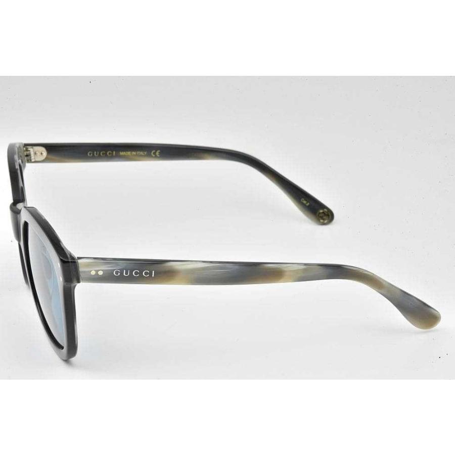 GUCCI グッチ サングラス ブラック マーブル柄 ブルーレンズ GG0571S