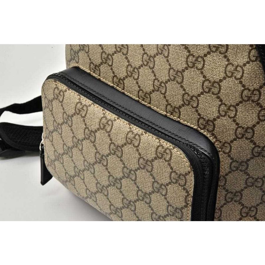 【極美品】グッチ スモールバックパック GGスプリーム リュックサック ベージュ GUCCI（グッチ） GGスプリーム スモール バックパック デイパック