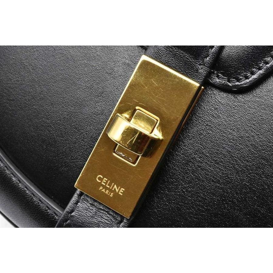セリーヌ スモール ブザス 16 セーズ ショルダーバッグ レザー ブラック 188013 | 16（CELINE） | 06