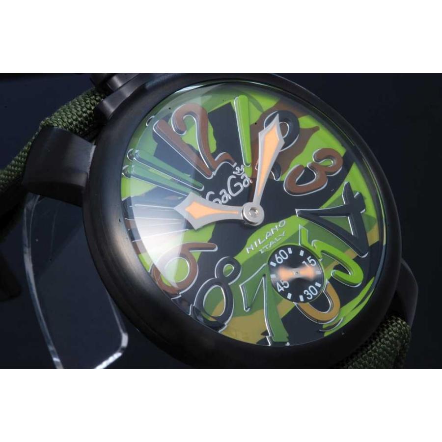 マヌアーレ ガガミラノ 5012.5 48MM メンズ PVD/ナイロン 手巻き 