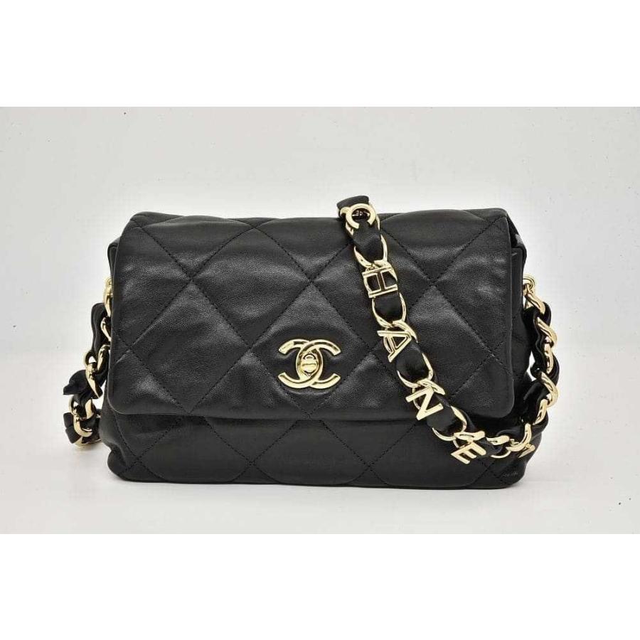 最終価格　CHANELシャネルマトラッセラムスキンショルダーバッグ マトラッセ シャネル CHANELロゴ チェーンショルダーバッグ ラムスキン