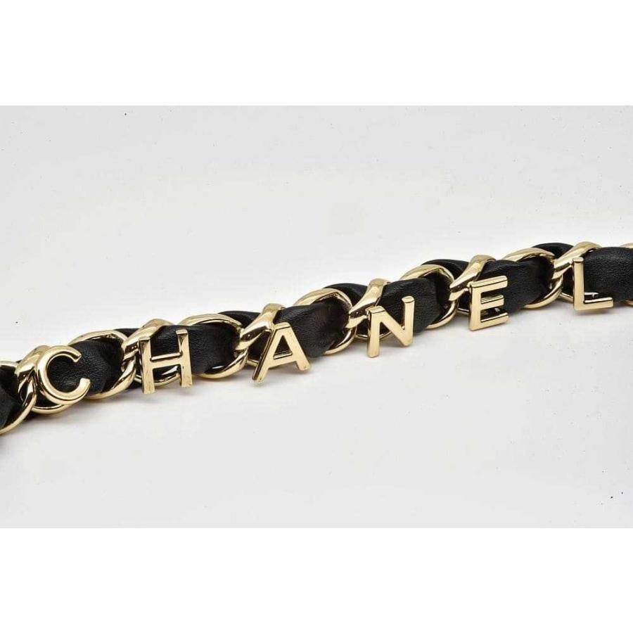 マトラッセ シャネル CHANELロゴ チェーンショルダーバッグ ラムスキン