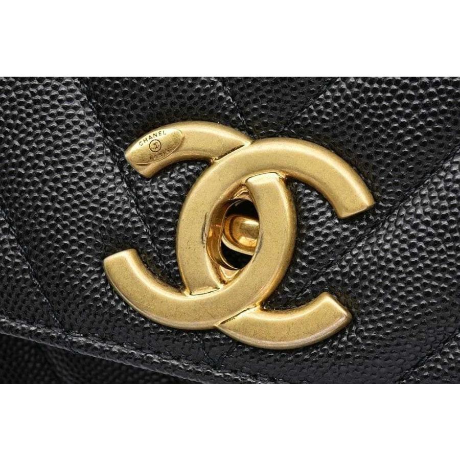 CHANEL（シャネル） シェブロン ラージ トップハンドル フラップバッグ