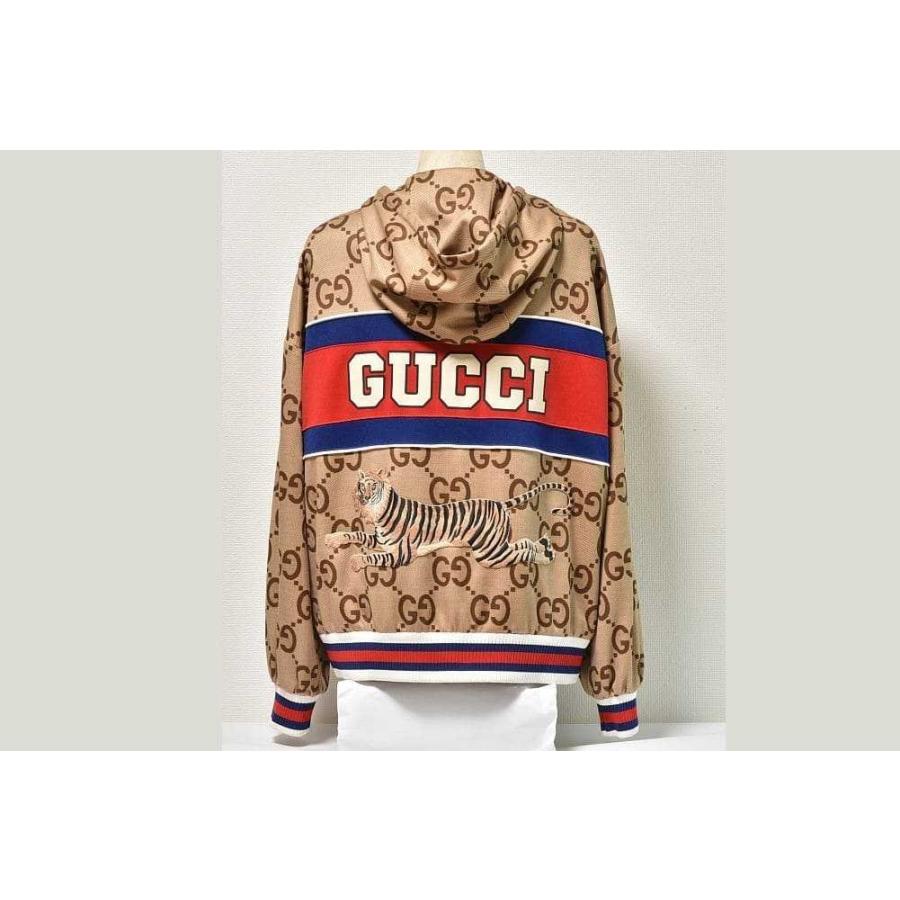 GUCCI グッチ インターロッキングG & タイガー パーカー メンズM相当 GUCCI - 定価159,500 美品 グッチ インターロッキングG