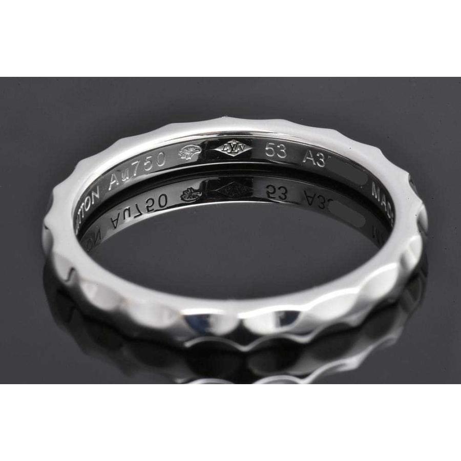 ヴィトン マリッジリング モノグラム アンフィニ K18WG ホワイト 