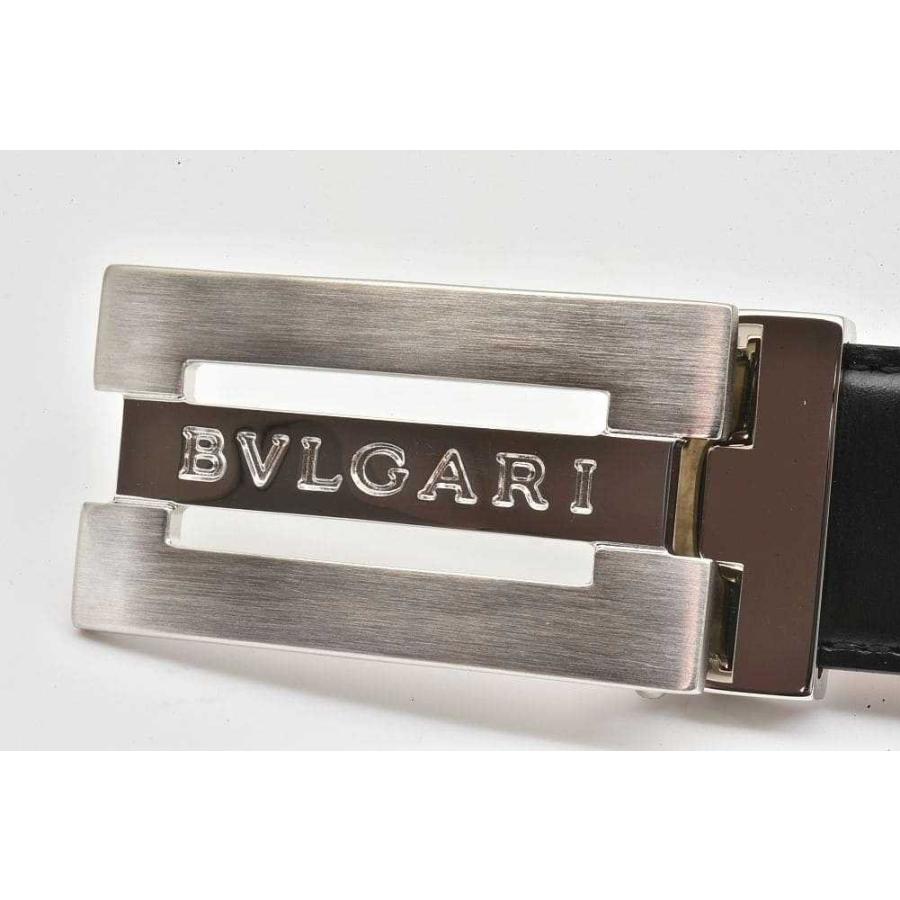 BVLGARI ブルガリ リバーシブルベルト ロゴバックル レザー BVLGARI ブルガリ リバーシブルベルト ロゴバックル レザー