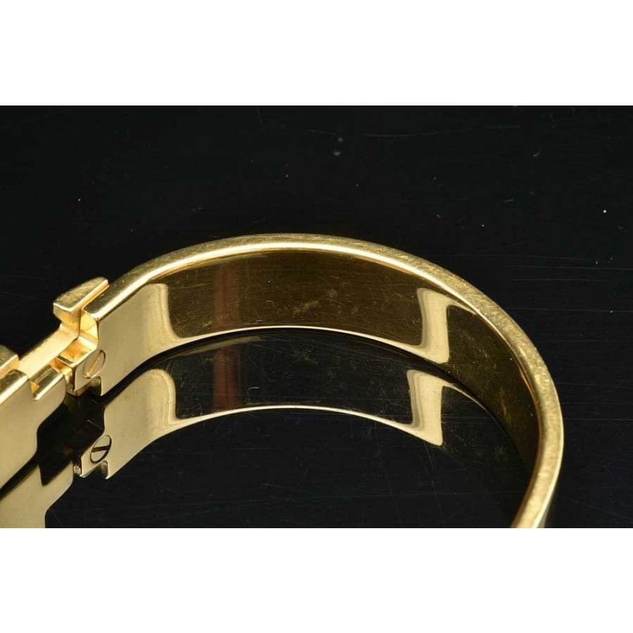 HERMES エルメス　バングル　クリックH ブラック×ゴールド　PM エルメス Hermes ブレスレット バングル クリックH ブラック