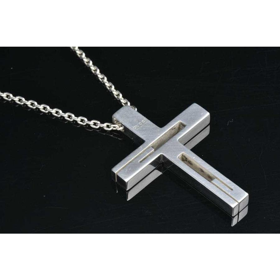 グッチ GUCCI カットアウトG クロス ネックレス Ag925 GUCCI グッチ カットアウトG クロス ネックレス シルバー AG925