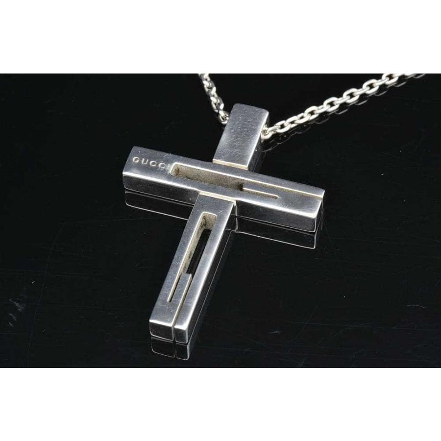グッチ GUCCI カットアウトG クロス ネックレス Ag925 GUCCI グッチ カットアウトG クロス ネックレス シルバー AG925 : 駅南