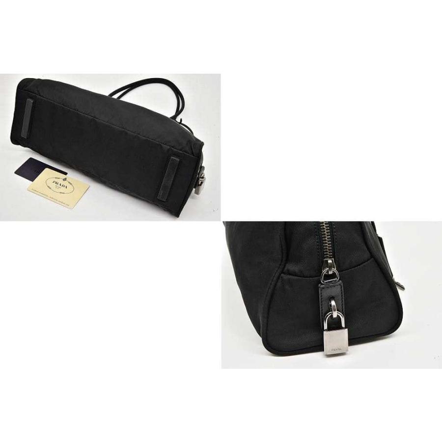 PRADA プラダ トライアングルロゴ ナイロン ハンドバッグ NERO