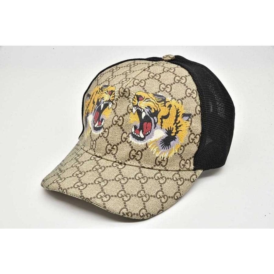 GUCCI（グッチ） GUCCI GGスプリーム タイガー ベースボールキャップ