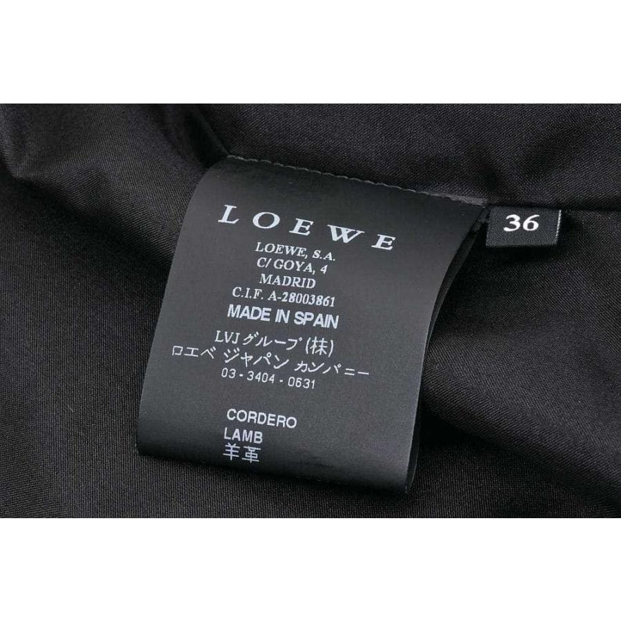 LOEWE（ロエベ） クローバーパンチング レザージャケット レディース