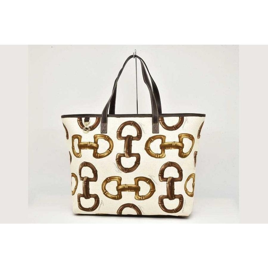 GUCCI グッチ ホースビット トートバッグ ショルダーバッグ キャンバス 