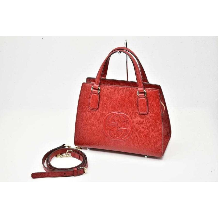 GUCCI（グッチ） ソーホー インターロッキングG ハンドバッグ 2WAY
